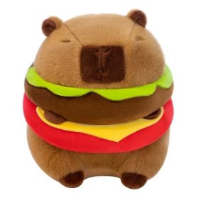 Plyšák Kapybara Hamburger 30 cm