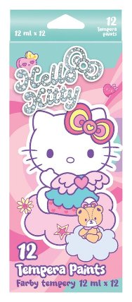 Temperové barvy Hello Kitty, tuba, 12 barev