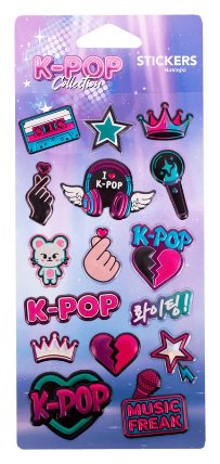 K-POP Samolepky Pop-Up Dark