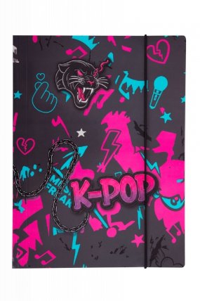 K-POP Desky s gumou A4 Dark