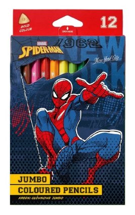 Pastelky trojhranné JUMBO, Spider-Man