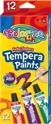 Temperové barvy tuba 12 barev, 12 ml