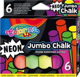 Colorino chodníkové křídy Neon Jumbo 6 barev