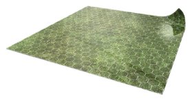 Herní podložka stíratelná tráva - 50 x 50 cm - Hexagonová mřížka