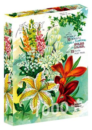Puzzle Vintage květinový katalog 1000 dílků