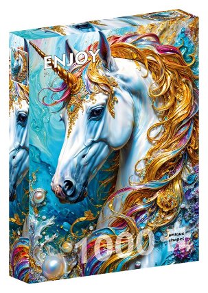 Puzzle Zlatý jednorožec 1000 dílků