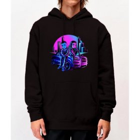 SENSEY - NEONOVY MESTO/MIKINA/CERNA