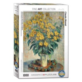 Puzzle Eurographics Claude Monet Jerusalem Artichoke Flowers 1000 dílků