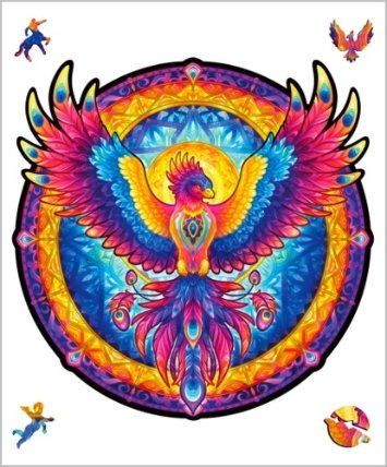 Dřevěné puzzle - Vesmírný Fénix