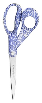 Univerzální nůžky Fiskars FXR Ostindia floris modré