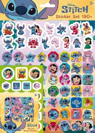 Samolepkový set 190+ Lilo & Stitch