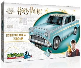 Harry Potter: Puzzle Wrebbit 3D - Létající Ford Anglia / 130 dílků