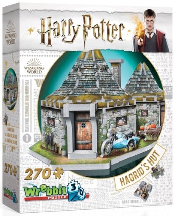 Harry Potter: Puzzle Wrebbit 3D - Hagridova chýše / 270 dílků