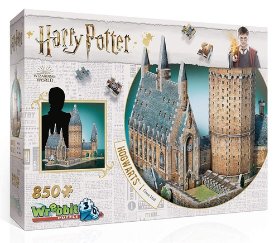 Harry Potter: Puzzle Wrebbit 3D - Bradavice Velká síň / 850 dílků