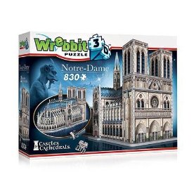 Puzzle Wrebbit 3D: Katedrála Notre-Dame / 830 dílků