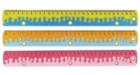 Keyroad Pravítko 30 cm, Coral - mix motivů