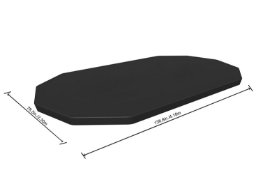 Krycí plachta na oválný bazén 4,27m x 2,5m
