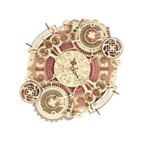 Puzzle 3D Nástěnné hodiny Zodiac 168 dílků, dřevěné