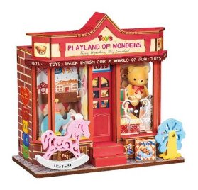 3D dřevěná skládačka Miniatura domečku mini Hračkářství