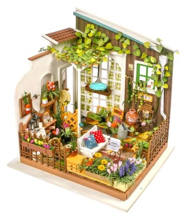 3D Dřevěná skládačka: Miniatura domečku - Zahradní terasa