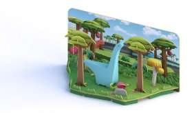 DIPLO - magnetická skládací hračka s 3D modelem prostředí