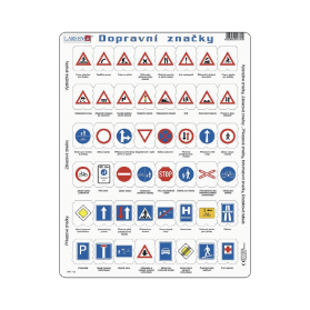 Dopravní znacky - puzzle - OB3