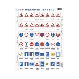 Dopravní znacky - puzzle - OB3