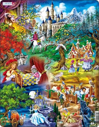Puzzle Pohádky bratří Grimmů, 33 dílků