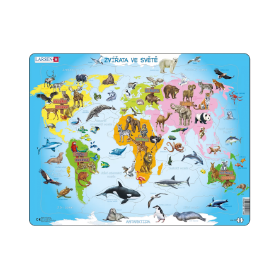 PUZZLE MAXI - Zvířata ve světě/28 dílků