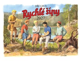 Kalendář 2027 Rychlé šípy - nástěnný
