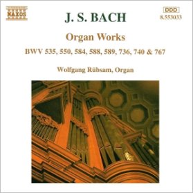 CD Wolfgang Rübsam - J. S. Bach: Organ Works