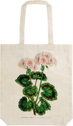Látková taška Geranium White