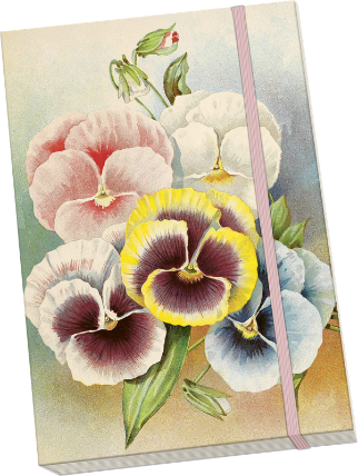 Notýsek Pastel Spring Pansy