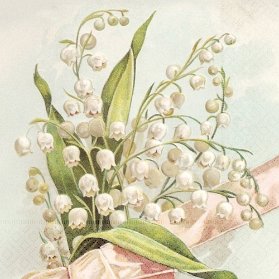Papírový ubrousek Pastel Spring Lily Of The Valley