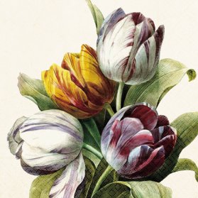 Papírový ubrousek Purple Tulips