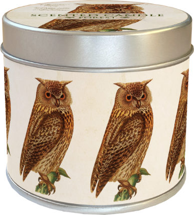 Vonná svíčka v plechové dóze Forest Animals Owl