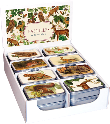 Pastilky v plechové dóze Forest Animals