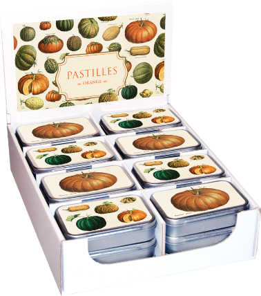 Pastilky v plechové dóze Pumpkins