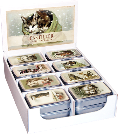 Pastilky v plechové dóze Cats