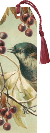 Knižní záložka Winter Forest Bird