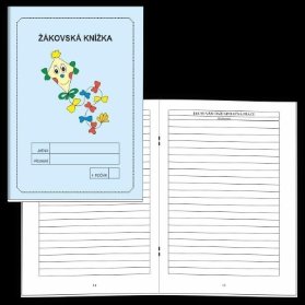 Žákovská knížka 4. ročník - slovní hodnocení (modrá)