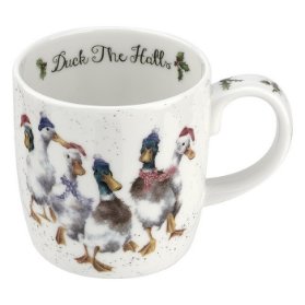 Vánoční porcelánový hrnek Wrendale Designs 