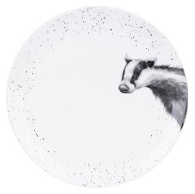 Jídelní porcelánový talíř - Jezevec