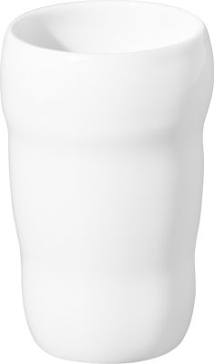 Pure White/Straight line - hrnek tvarovaný do ruky