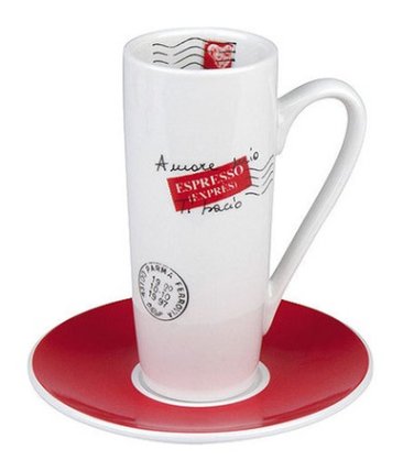 Latte Macchiato/Amore mio - šálek s podšálkem
