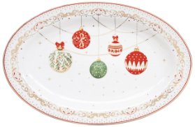 Porcelánový servírovací talíř Christmas Eve