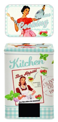 Plechová kuchyňská dóza Vintage Home velká