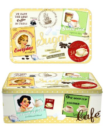 Plechová dóza na cukr Vintage Home