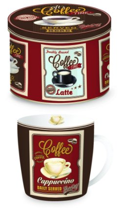 Porcelánový hrnek Vintage Cappuccino