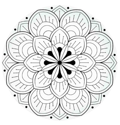 Porcelánový talířek Mandala